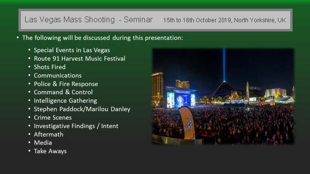 Seminar on Las Vegas Mass Shooting Flyer